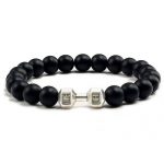 Dumbbell beaded bracelet